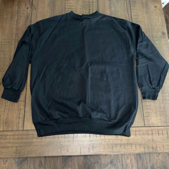 VINTAGE Shirt 40 Large Ultra Cool Sky Lite Puffy Print Lightweight Crewneck 90s - Picture 4 of 4